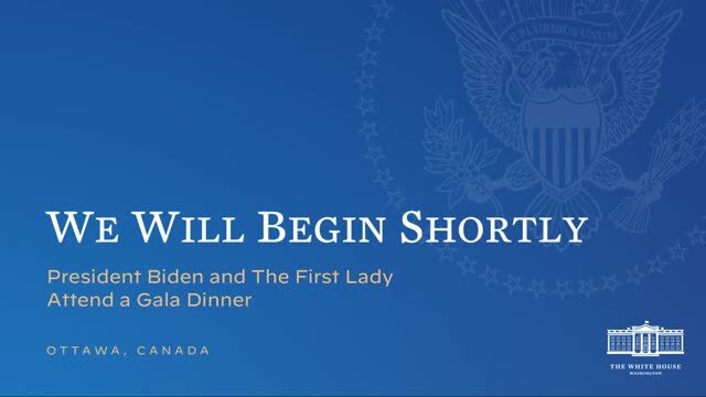 Gala Dinner For President Joe Biden In Ottawa, Canada (WH Feed) 3/24/23